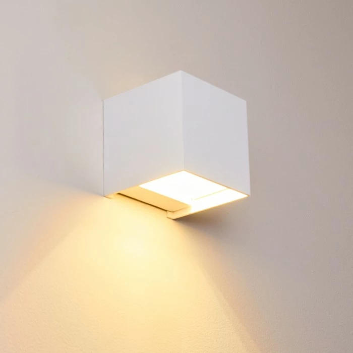 Hofstein Badajoz Wandleuchte Weiß, 1-flammig – Bild 12