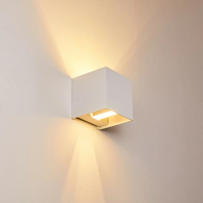 Hofstein Badajoz Wandleuchte Weiß, 1-flammig – Bild 15