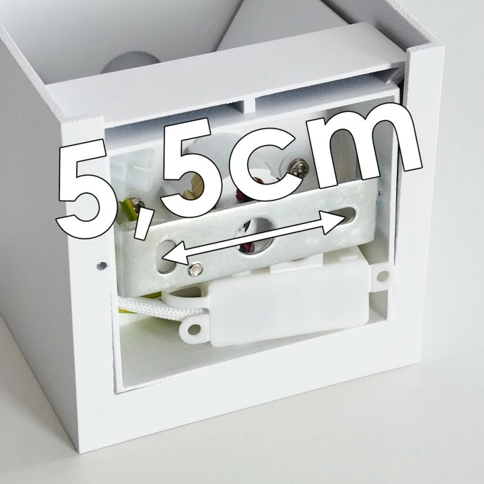 Hofstein Badajoz Wandleuchte Weiß, 1-flammig – Bild 23