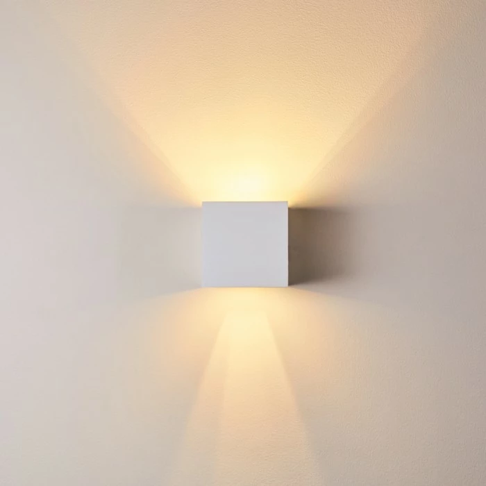 Hofstein Badajoz Wandleuchte Weiß, 1-flammig – Bild 8