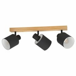 Eglo Leuchten BATALLAS Deckenleuchte Schwarz, Braun, 3-flammig