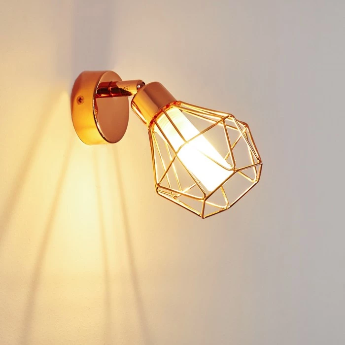 Hofstein Ferrand Wandleuchte LED Kupferfarben, 1-flammig – Bild 11