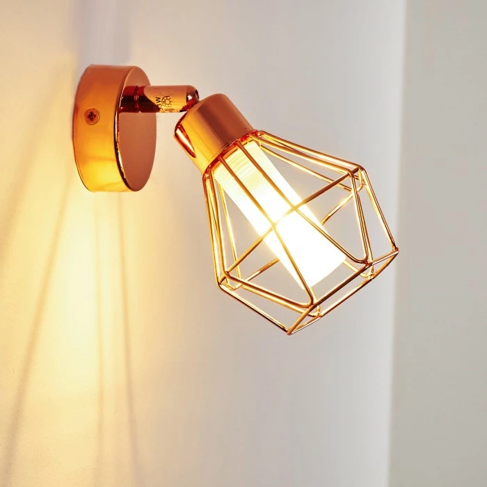 Hofstein Ferrand Wandleuchte LED Kupferfarben, 1-flammig – Bild 16