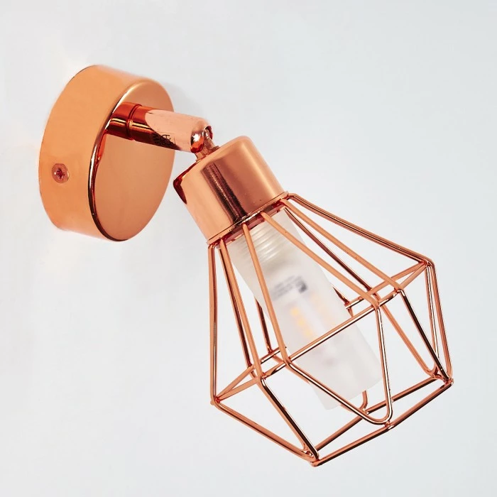 Hofstein Ferrand Wandleuchte LED Kupferfarben, 1-flammig – Bild 17