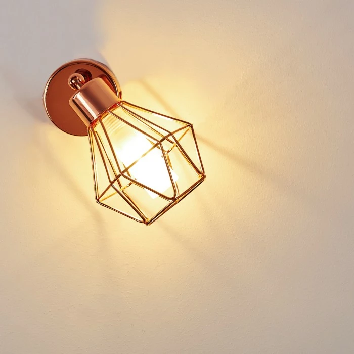 Hofstein Ferrand Wandleuchte LED Kupferfarben, 1-flammig – Bild 10