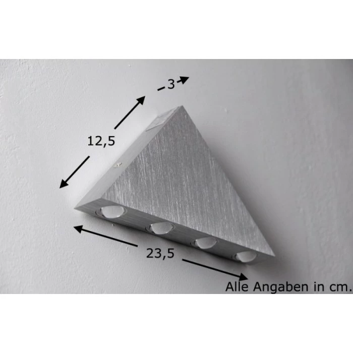 Globo GORDON Wandleuchte LED Chrom, Aluminium, Edelstahl, 5-flammig – Bild 2