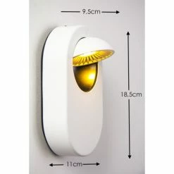 Hofstein Granada Wandleuchte LED Wei&szlig;, 1-flammig