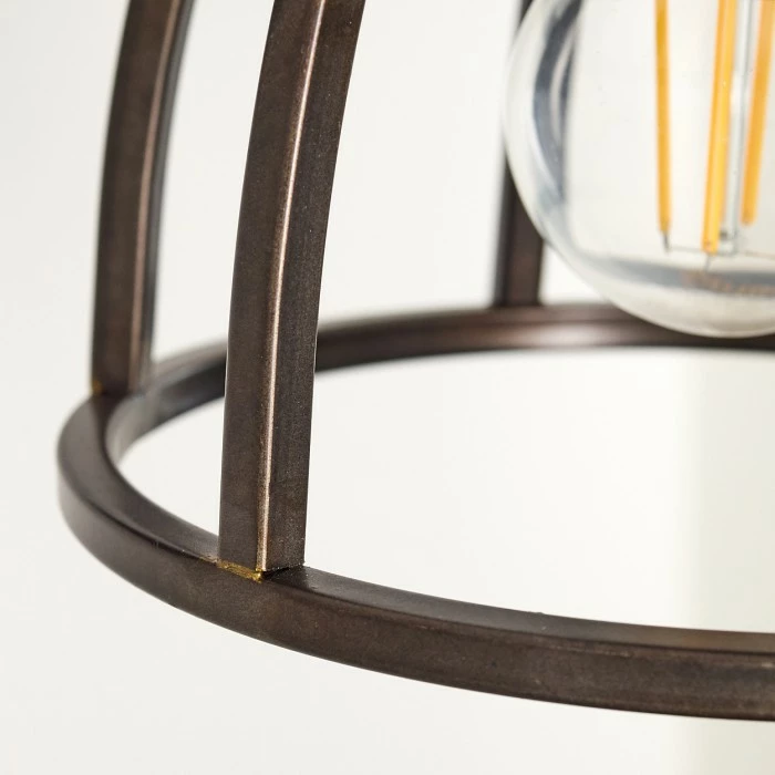 Hofstein Haervej Wandleuchte Schwarz, Holz dunkel, 1-flammig – Bild 18