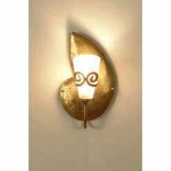 Holl&auml;nder DOPPIONE RECHTS Wandleuchte Gold, 1-flammig