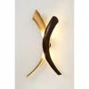 Holl&auml;nder SERPENTE DUETTO Wandleuchte Schwarz, Braun, Gold, 2-flammig