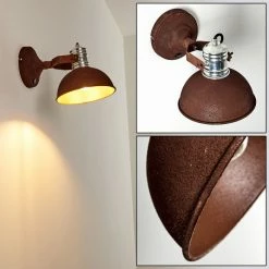 Hofstein Kinzua Wandleuchte Rostfarben, 1-flammig