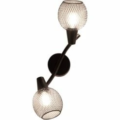 Nino Leuchten HILO Spotleuchte Schwarz, 2-flammig