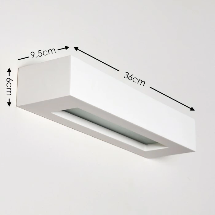 Hofstein Paglia Wandleuchte Weiß, 2-flammig – Bild 2