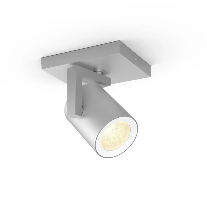Philips Leuchten Philips Hue Ambiance White & Color Argenta Wand-/Deckenspot Erweiterung Silber, 1-flammig, Farbwechsler – Bild 4