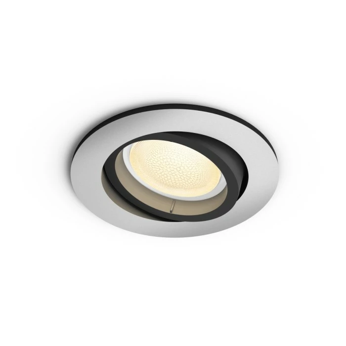 Philips Leuchten Philips Hue Ambiance White & Color Centura Einbauspot Erweiterung Silber, 1-flammig, Farbwechsler – Bild 4