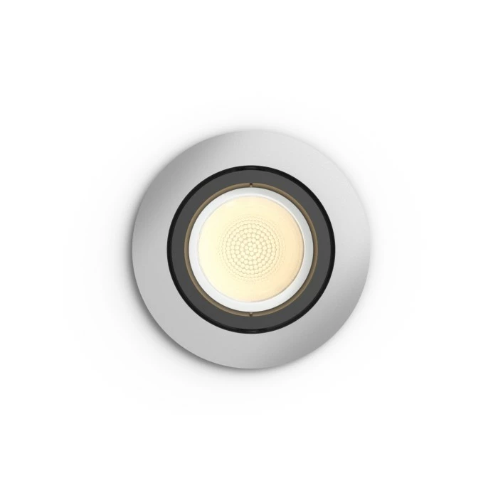 Philips Leuchten Philips Hue Ambiance White & Color Centura Einbauspot Erweiterung Silber, 1-flammig, Farbwechsler – Bild 5
