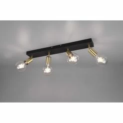 Reality Vannes Strahler Schwarz, 4-flammig