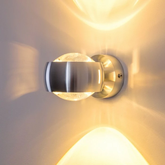 Hofstein Sapri Wandleuchte Silber, 1-flammig – Bild 11