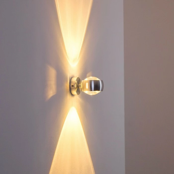 Hofstein Sapri Wandleuchte Silber, 1-flammig – Bild 4