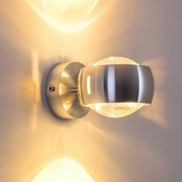 Hofstein Sapri Wandleuchte Silber, 1-flammig – Bild 7