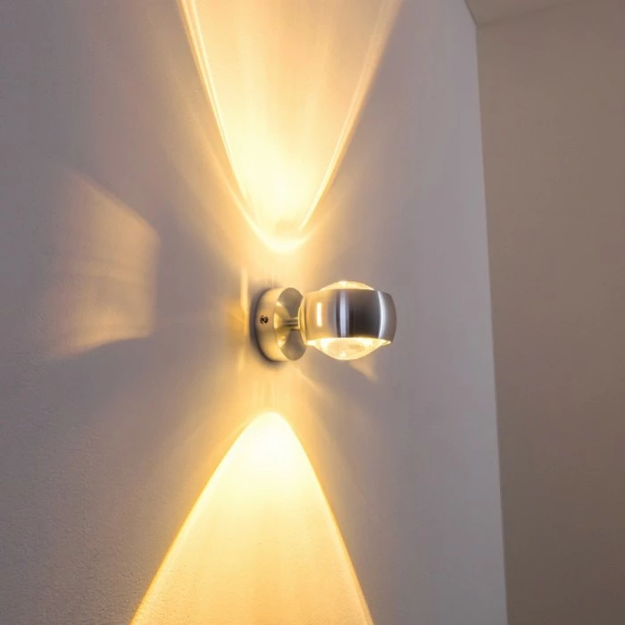 Hofstein Sapri Wandleuchte Silber, 1-flammig – Bild 9