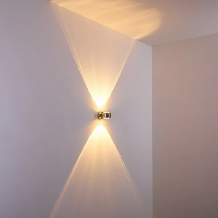 Hofstein Sapri Wandleuchte Nickel-Matt, 1-flammig – Bild 5