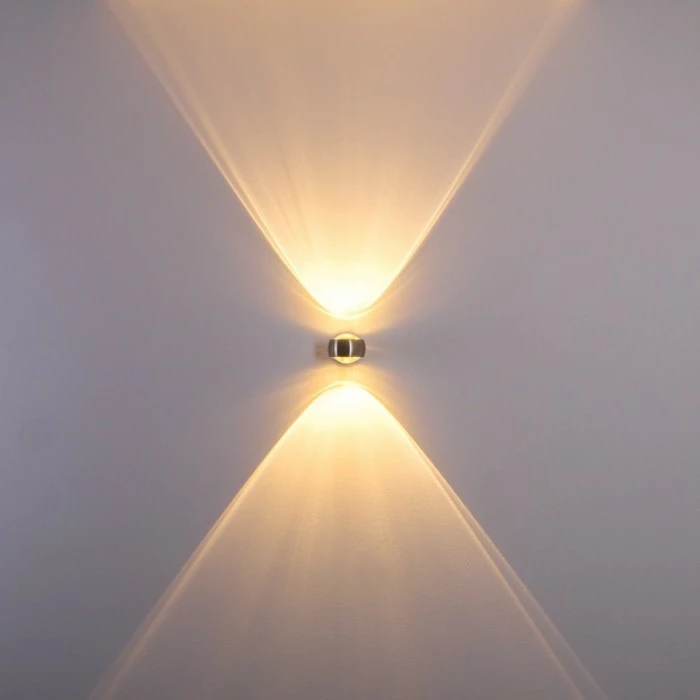 Hofstein Sapri Wandleuchte Nickel-Matt, 1-flammig – Bild 8