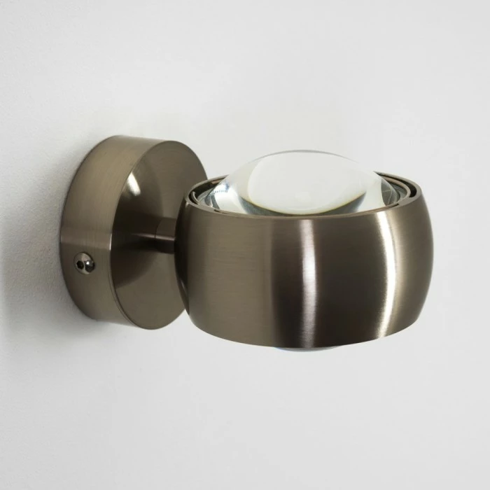 Hofstein Sapri Wandleuchte Nickel-Matt, 1-flammig – Bild 9