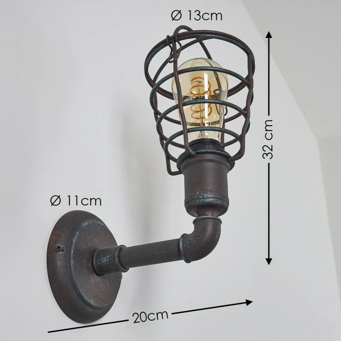 Hofstein Taggia Wandleuchte Rostfarben, 1-flammig – Bild 2