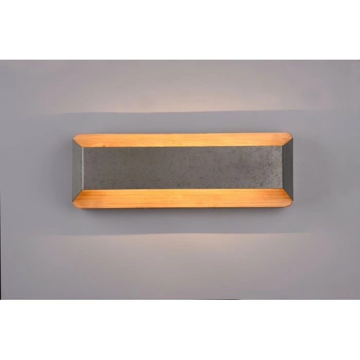 Trio Leuchten Arino Wandleuchte LED Nickel-Matt, Dunkelbraun, 1-flammig – Bild 2