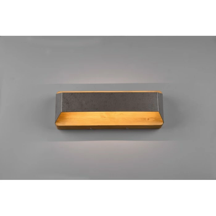 Trio Leuchten Arino Wandleuchte LED Nickel-Matt, Dunkelbraun, 1-flammig – Bild 3