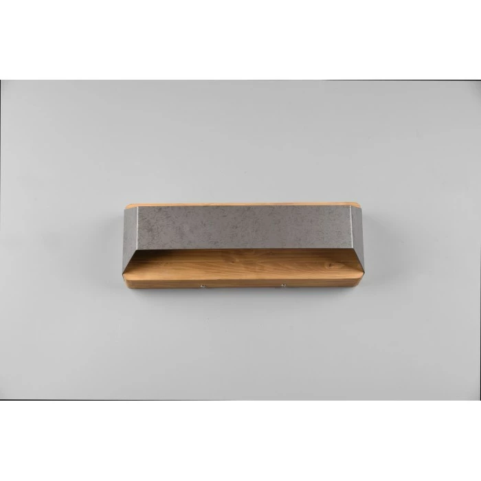 Trio Leuchten Arino Wandleuchte LED Nickel-Matt, Dunkelbraun, 1-flammig – Bild 7