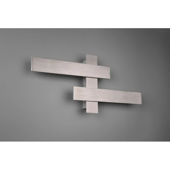 Trio Leuchten Belfast Wandleuchte LED Nickel-Matt, 2-flammig – Bild 2