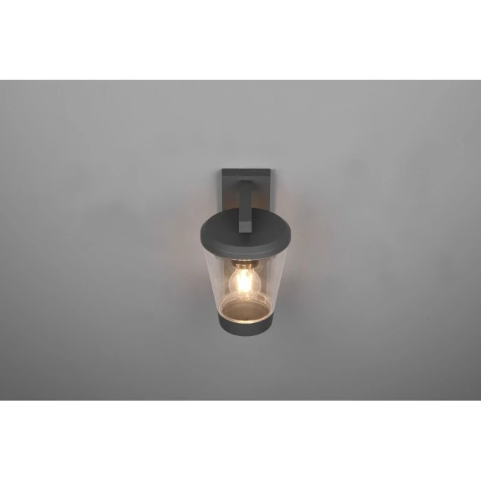 Trio Leuchten Cavado Wandleuchte Anthrazit, 1-flammig, Bewegungsmelder – Bild 2