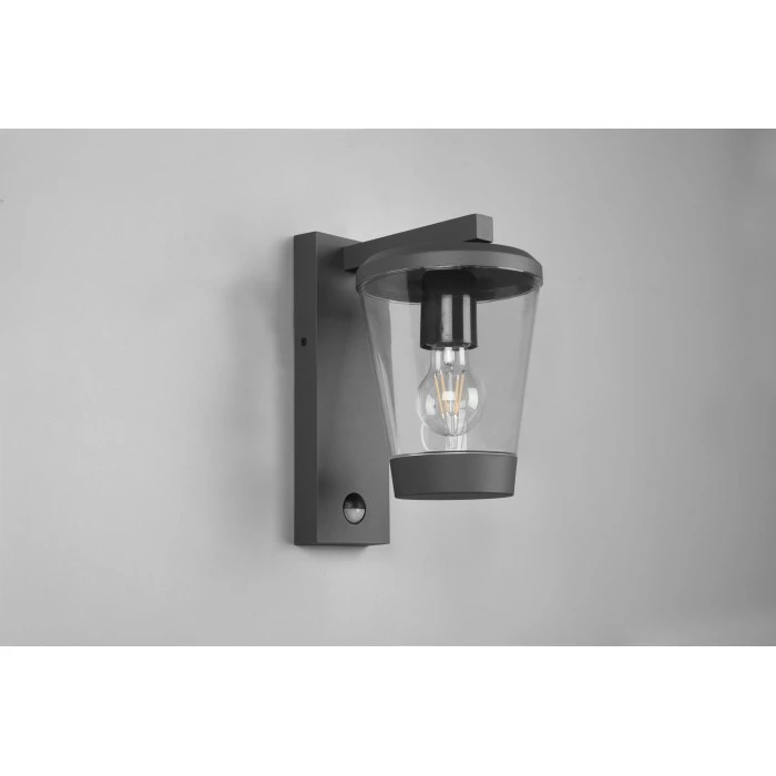 Trio Leuchten Cavado Wandleuchte Anthrazit, 1-flammig, Bewegungsmelder – Bild 7