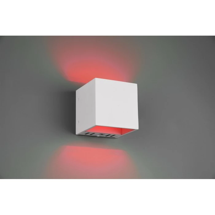 Trio Leuchten Figo Wandleuchte LED Weiß, 1-flammig, Fernbedienung, Farbwechsler – Bild 2