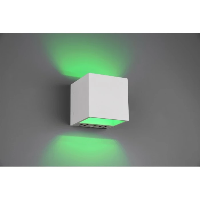 Trio Leuchten Figo Wandleuchte LED Weiß, 1-flammig, Fernbedienung, Farbwechsler – Bild 3