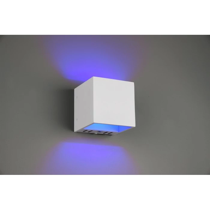 Trio Leuchten Figo Wandleuchte LED Weiß, 1-flammig, Fernbedienung, Farbwechsler – Bild 4