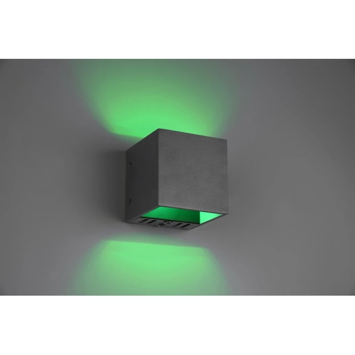 Trio Leuchten Figo Wandleuchte LED Schwarz, 1-flammig, Fernbedienung, Farbwechsler – Bild 3