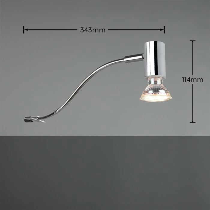 Trio Leuchten Giada Wandleuchte Chrom, 1-flammig – Bild 4