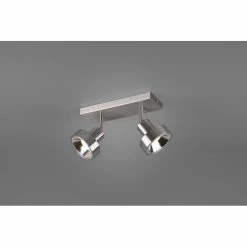 Trio Leuchten Leon Strahler LED Nickel-Matt, 2-flammig