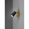 Trio Leuchten Marley Wandleuchte Schwarz-Gold, 1-flammig