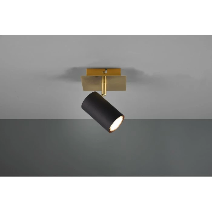 Trio Leuchten Marley Wandleuchte Schwarz-Gold, 1-flammig – Bild 7