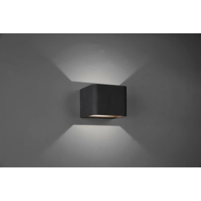 Trio Leuchten Melvin Wandleuchte LED Schwarz, 1-flammig – Bild 2