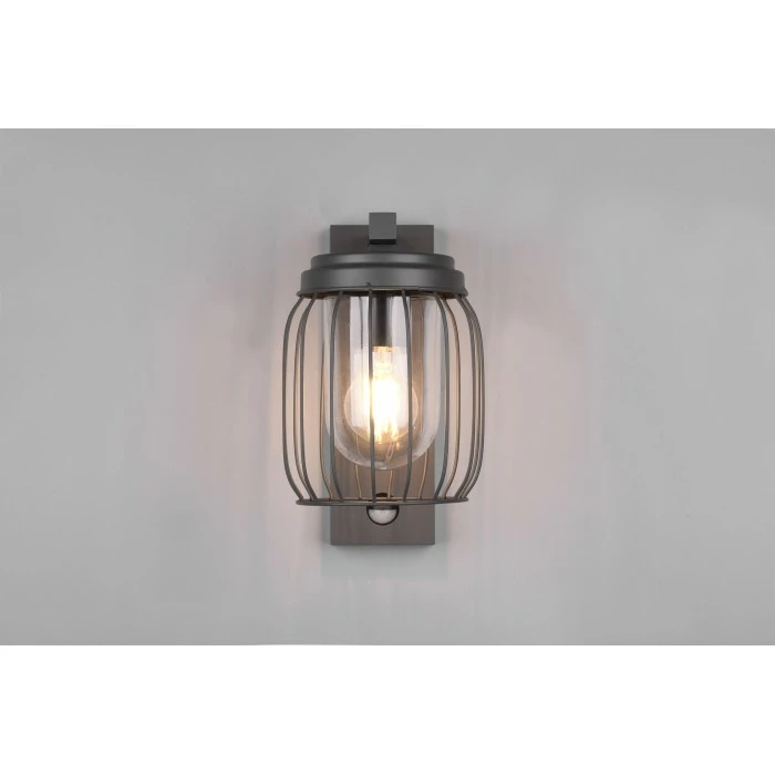 Trio Leuchten Tuela Wandleuchte Anthrazit, 1-flammig, Bewegungsmelder – Bild 4