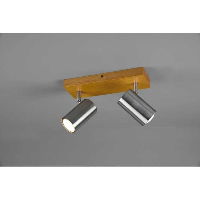 Trio Leuchten Trio Marley Strahler Holz hell, 2-flammig