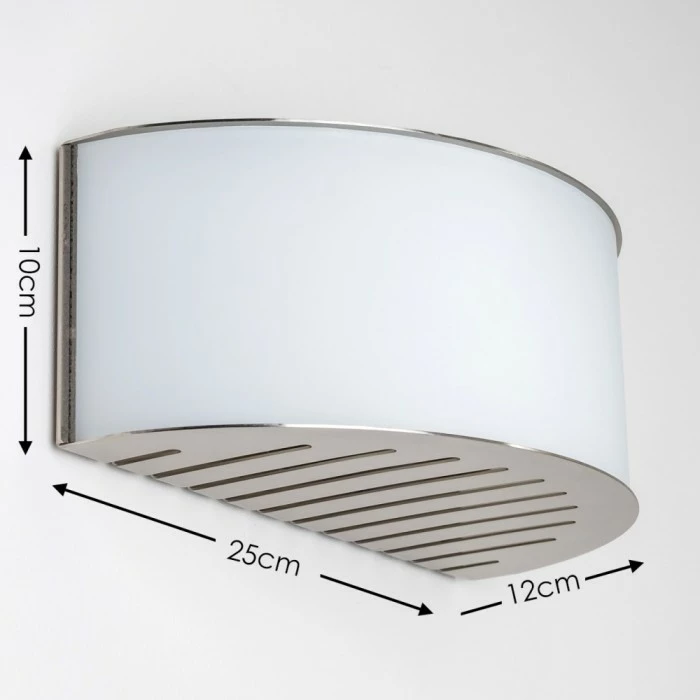 Hofstein Wandleuchte Pesaro Nickel-Matt, 1-flammig – Bild 2