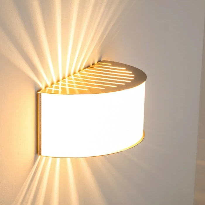 Hofstein Wandleuchte Pesaro Nickel-Matt, 1-flammig – Bild 3