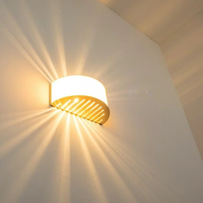 Hofstein Wandleuchte Pesaro Nickel-Matt, 1-flammig – Bild 8