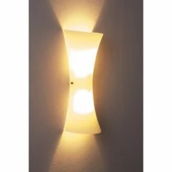 Wofi Leuchten Wofi ZIBO Wandleuchte Weiß, 2-flammig